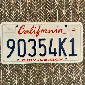 California License Plate